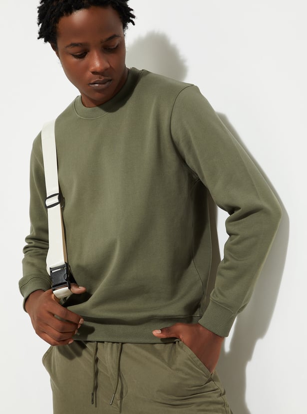 URB_N Men Solid Sweatshirt