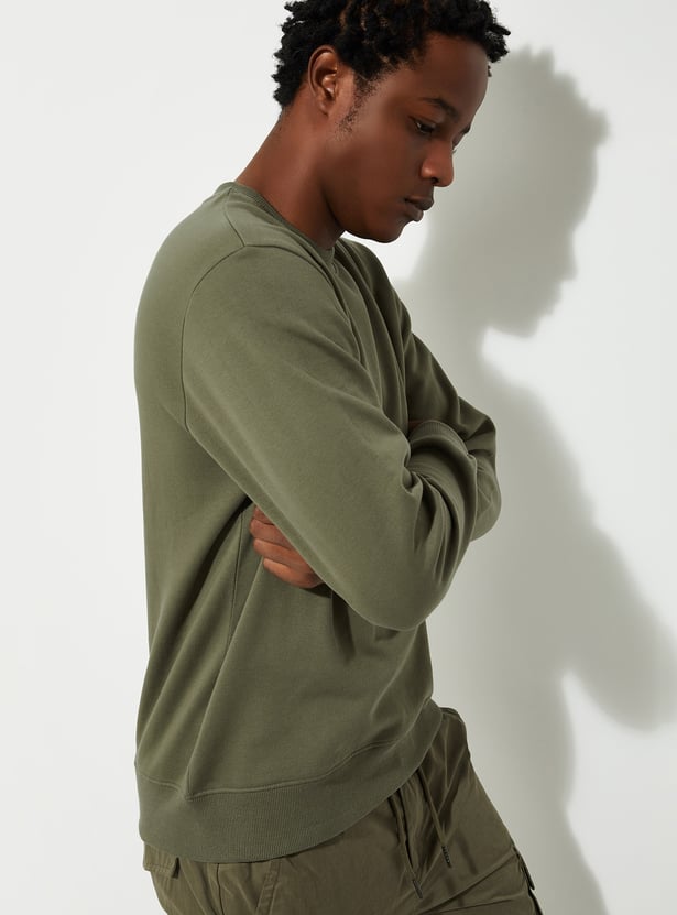 URB_N Men Solid Sweatshirt