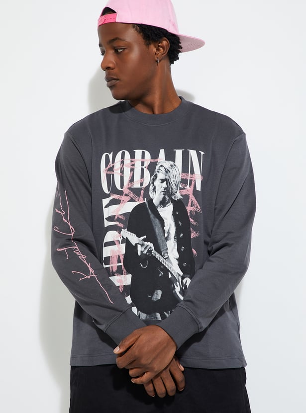 URB_N Men Oversized Graphic Printed Sweatshirt