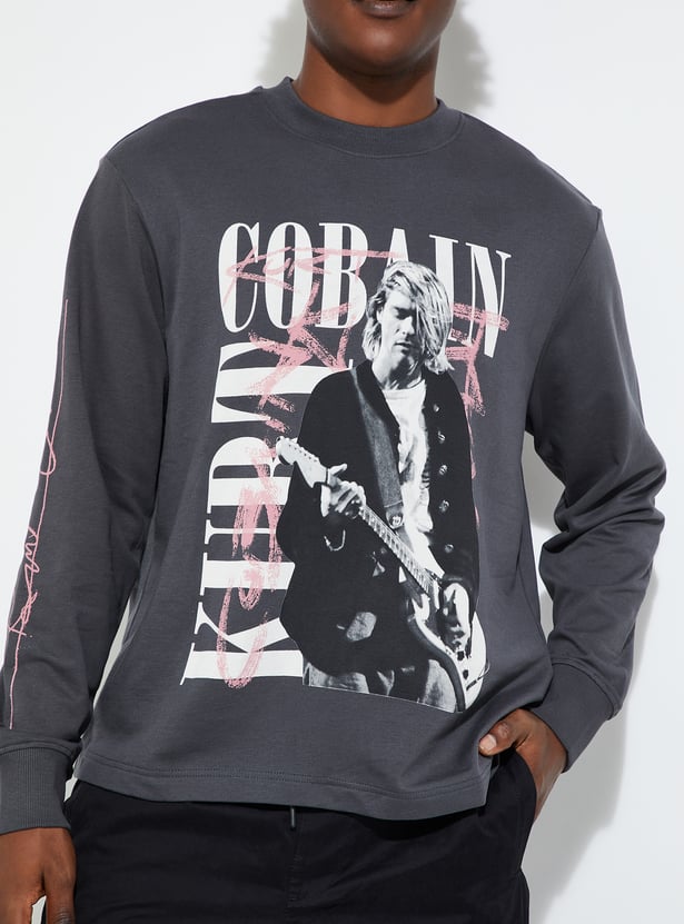 URB_N Men Oversized Graphic Printed Sweatshirt