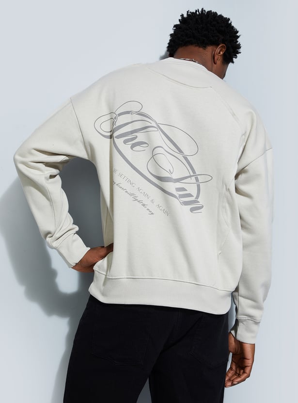 URB_N Men Oversized Printed Sweatshirt