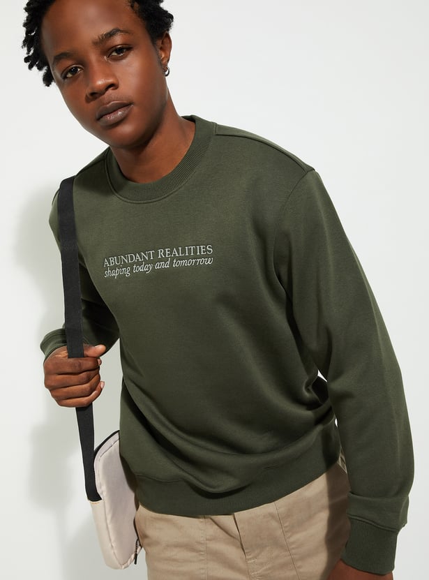 URB_N Men Embroidered Sweatshirt