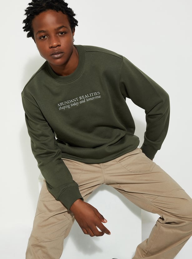 URB_N Men Embroidered Sweatshirt