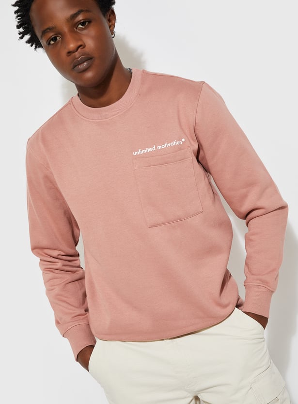 URB_N Men Chest Pocket Sweatshirt