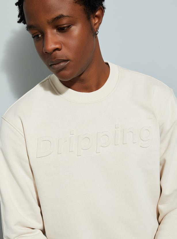 URB_N Men Embossed Sweatshirt