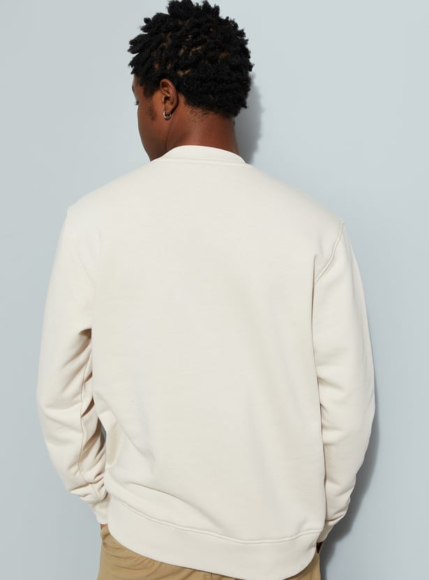 URB_N Men Embossed Sweatshirt