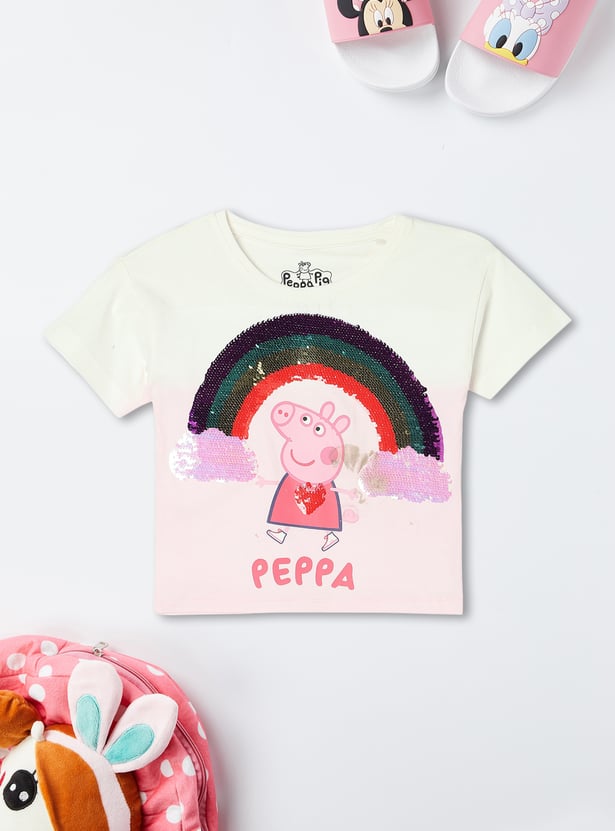 Girls Peppa Pig Printed T-shirt