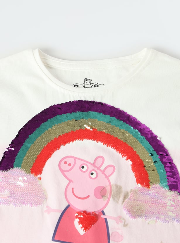 Girls Peppa Pig Printed T-shirt