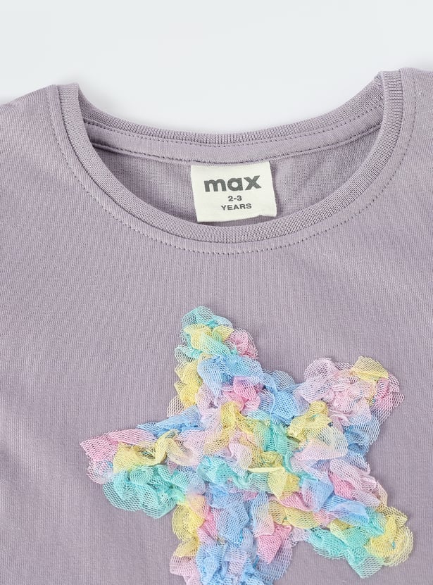 Girls Applique Skirt Set