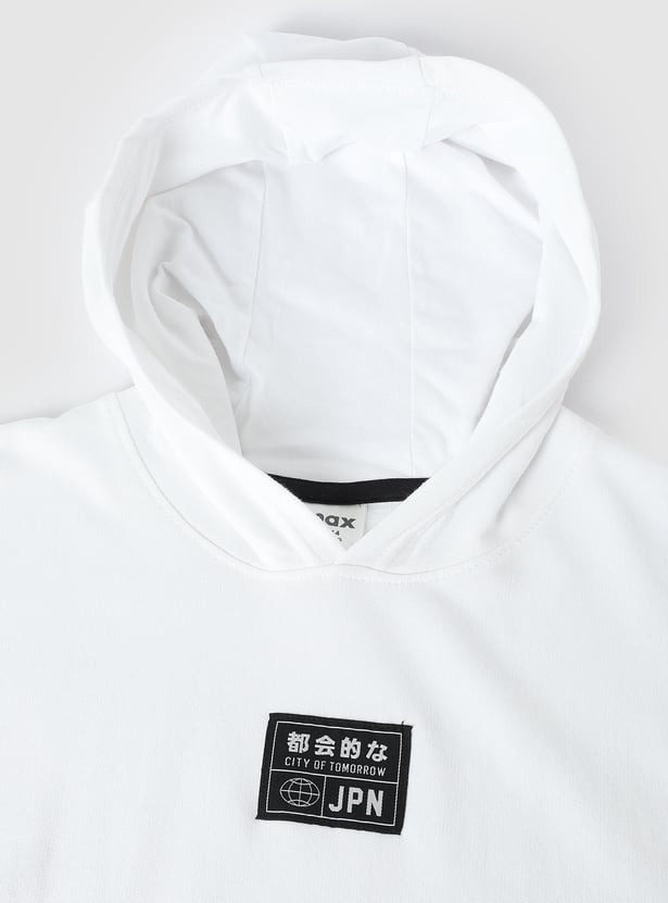 Boys Solid Hooded T-shirt