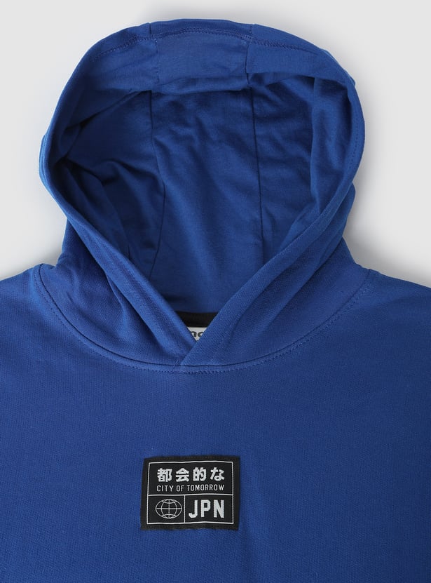 Boys Solid Hooded T-shirt