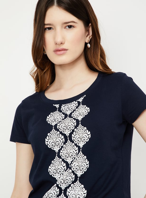 Women Graphic Printed T-shirt - Pack of 2