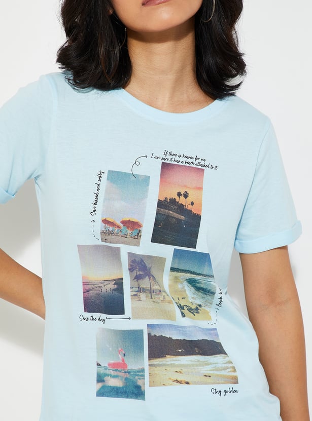 URB_N Women Graphic Printed T-shirt - Pack of 2