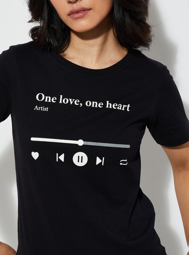 URB_N Women Graphic Printed T-shirt - Pack of 2