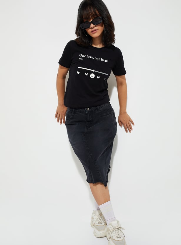 URB_N Women Graphic Printed T-shirt - Pack of 2