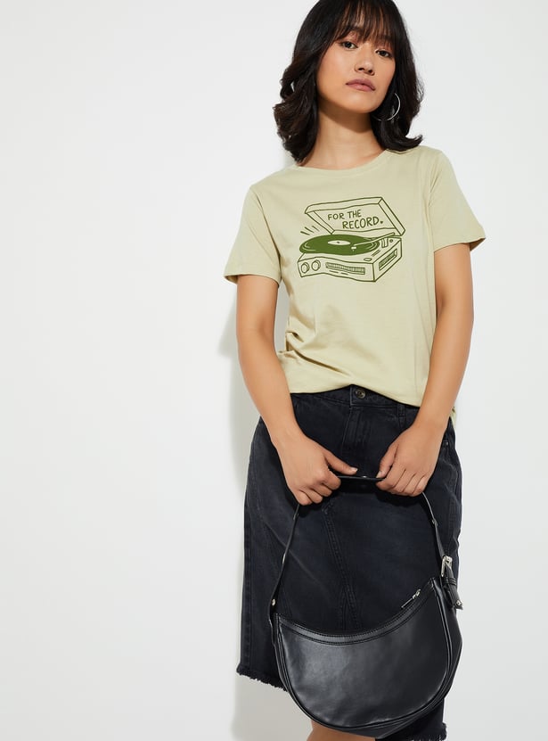 URB_N Women Graphic Printed T-shirt - Pack of 2