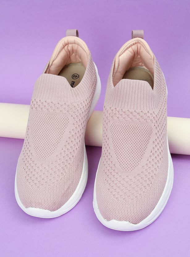 Women Knit Slip-On Sports Shoes
