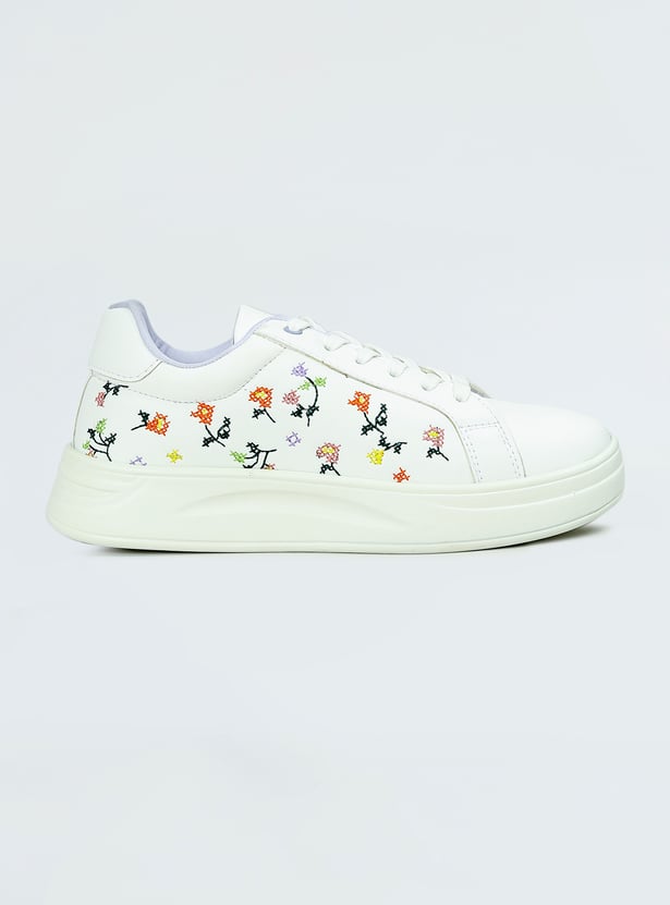 Women Embroidered Sneakers