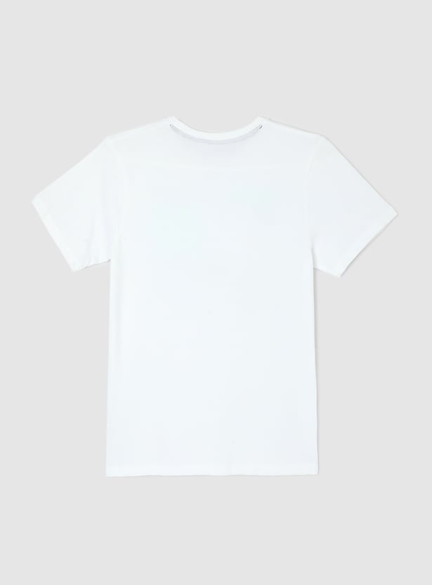 Boys Typographic Printed T-shirt