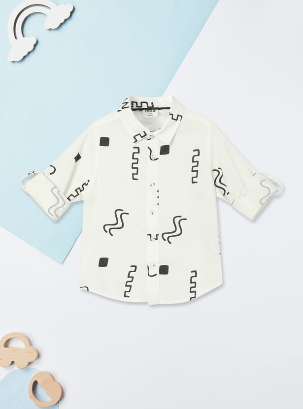 Boys Printed Casual Shirt