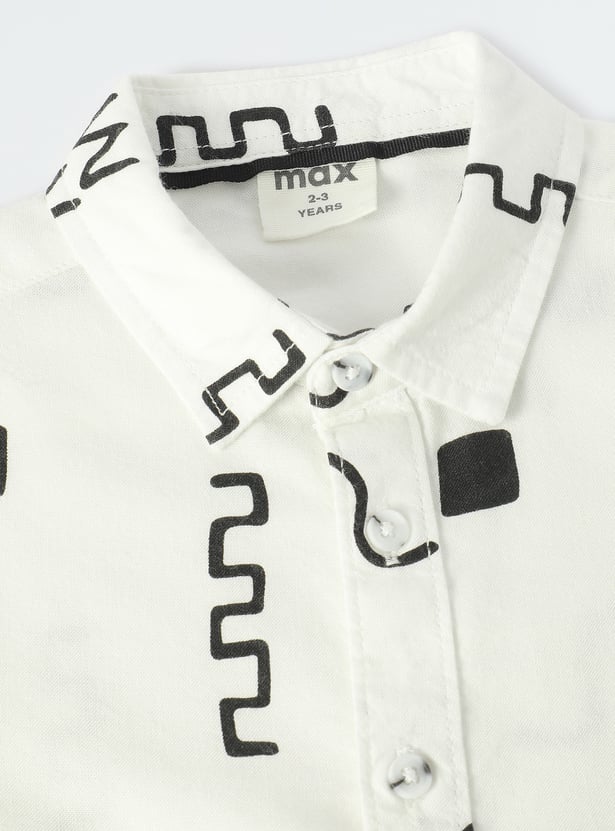 Boys Printed Casual Shirt