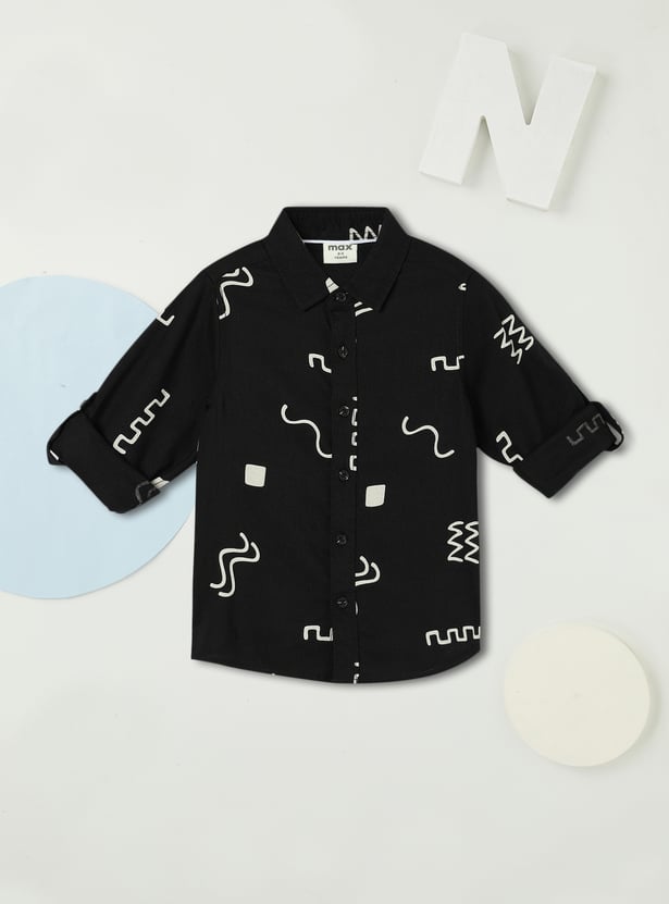 Boys All-Over Printed Shirt