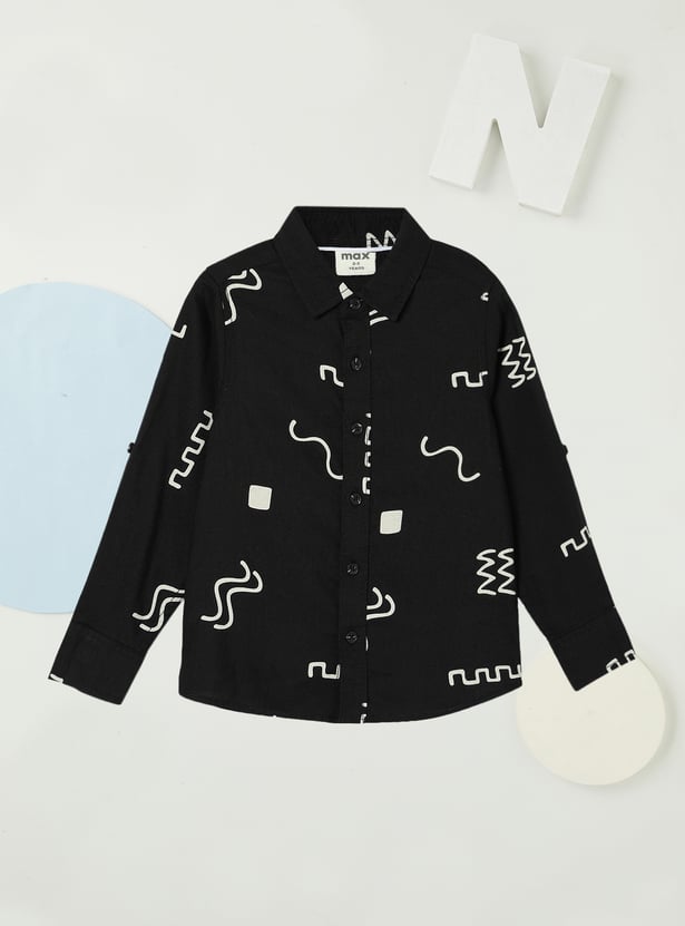 Boys All-Over Printed Shirt