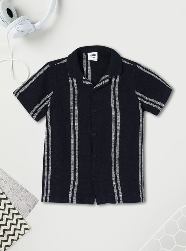 Boys Striped Resort Shirt