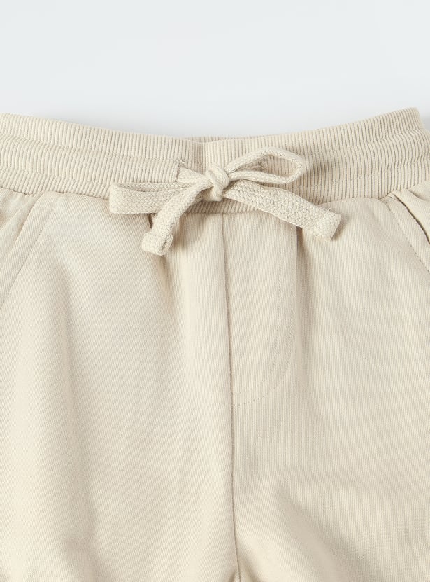 Boys Solid Cargo Joggers