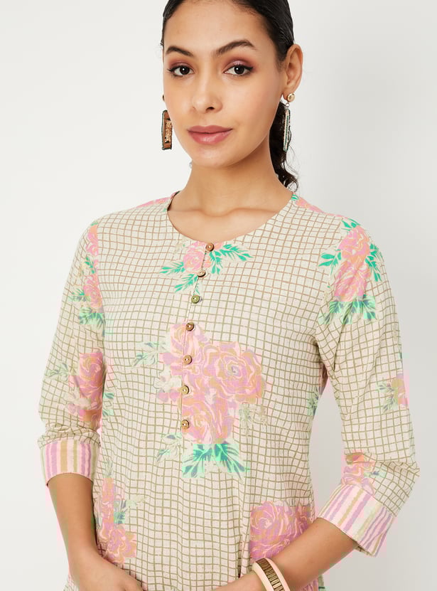 Women Printed Straight Kurta
