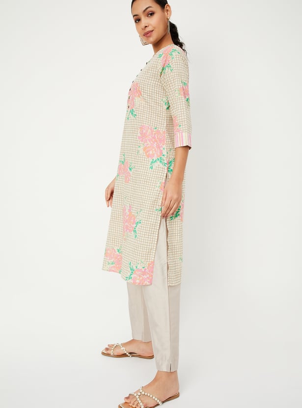 Women Printed Straight Kurta