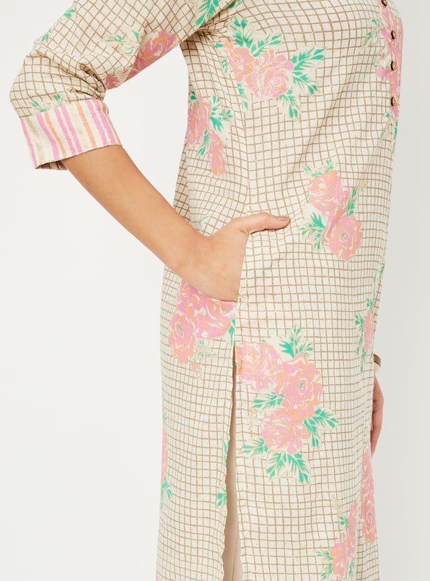 Women Printed Straight Kurta