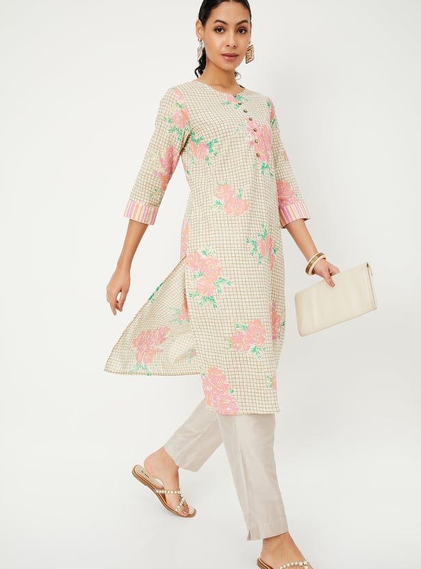 Women Printed Straight Kurta