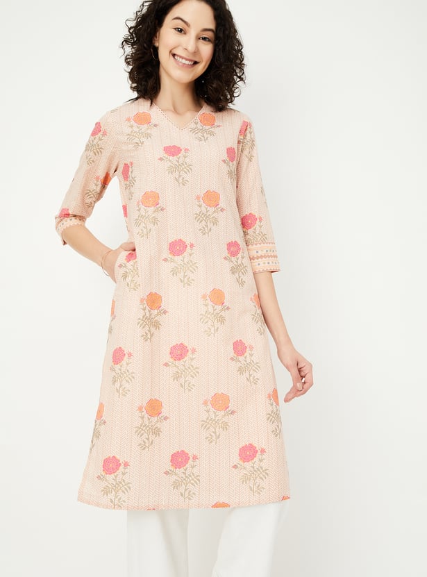 Women Printed Straight Kurta