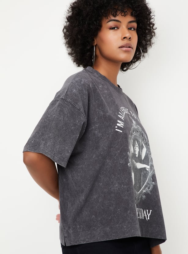 Women Wednesday Printed T-shirt