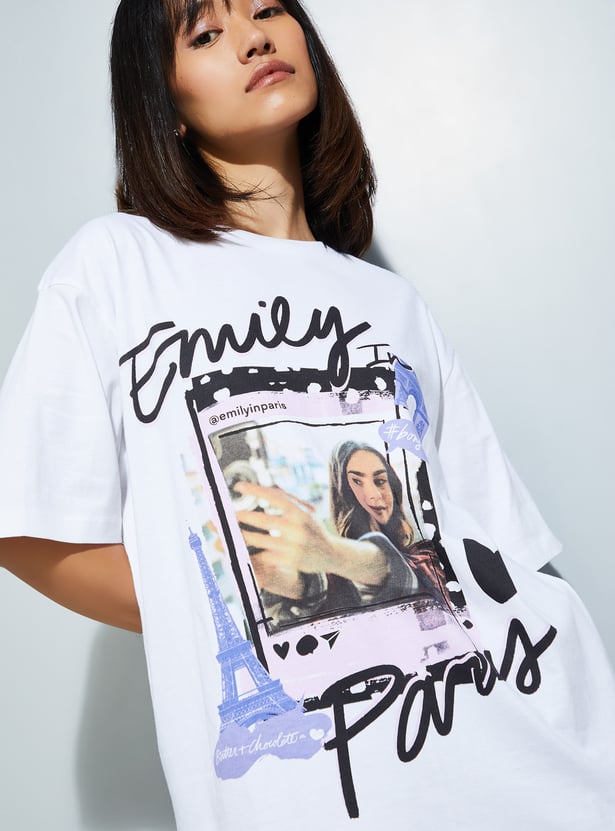 URB_N Women Emily In Paris Printed T-shirt