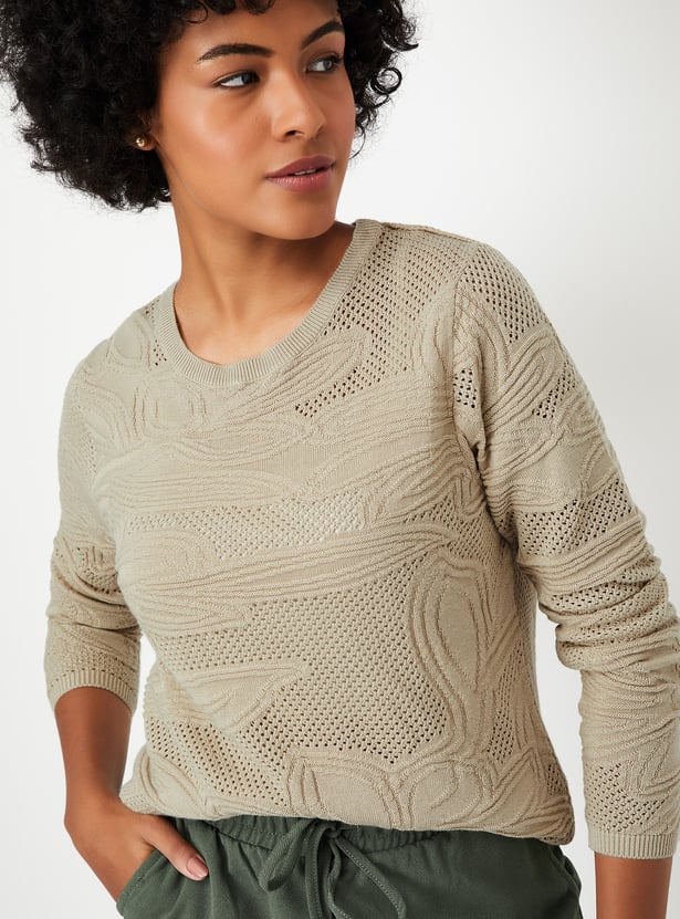 Women Textured Knit Top