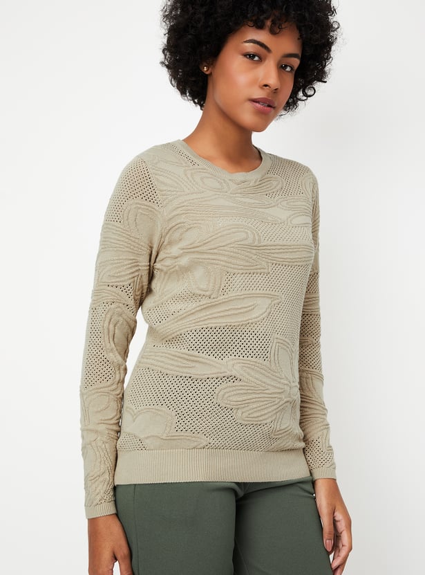 Women Textured Knit Top