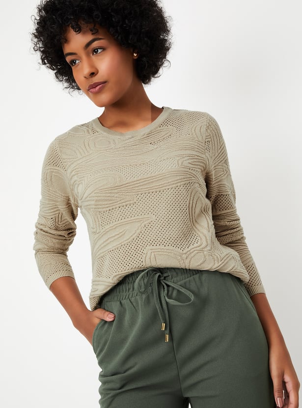 Women Textured Knit Top