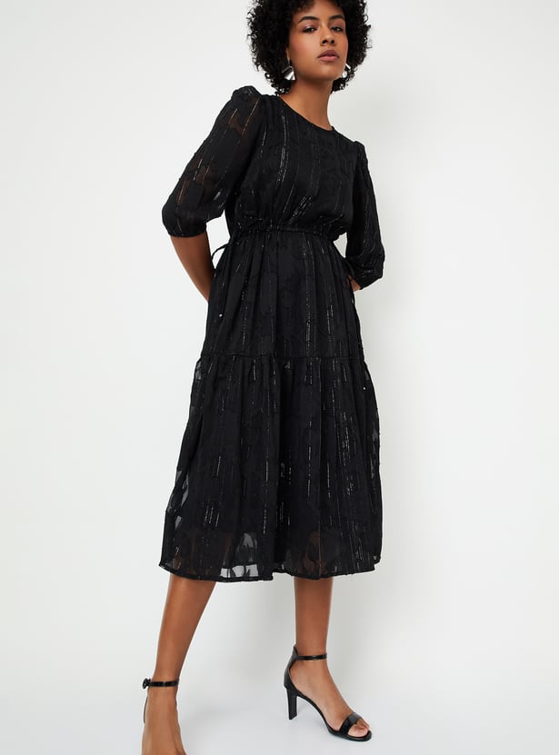 Buy Kalki x Max Women Woven Design Tiered Dress Online at