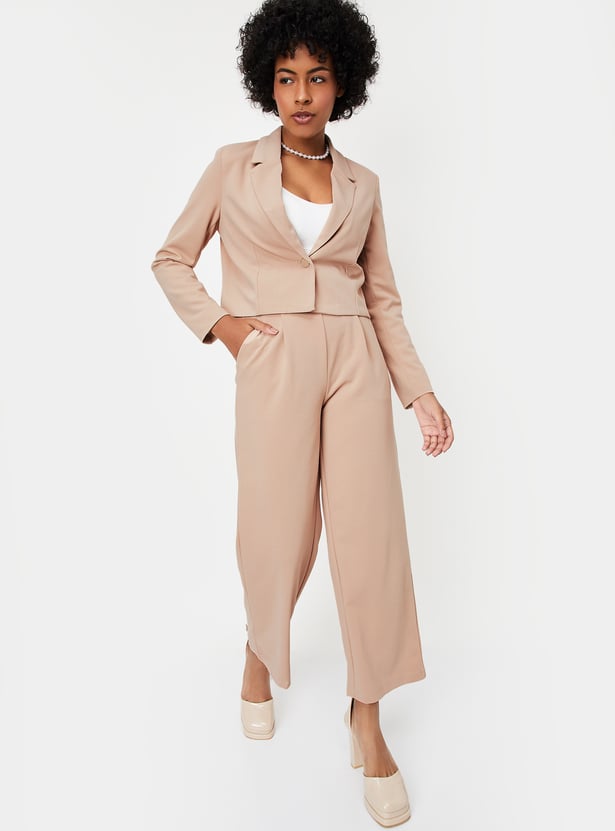 Kalki x Max Women Solid Cropped Blazer