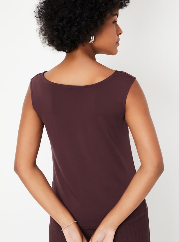 Buy Kalki x Max Women Solid Cowl Neck Top Online at just Rs