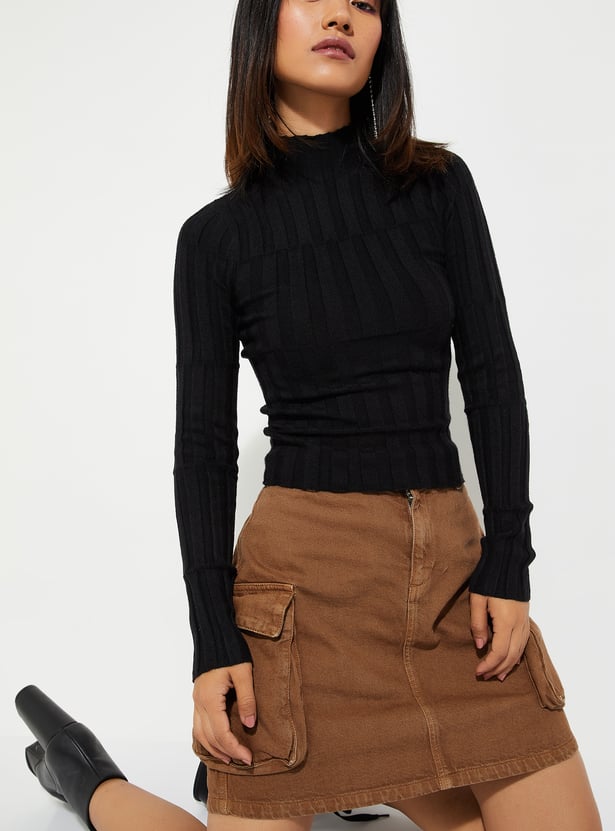 ALAYA F x URB_N Women Textured Knit Top