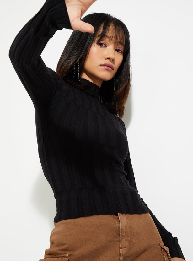 ALAYA F x URB_N Women Textured Knit Top