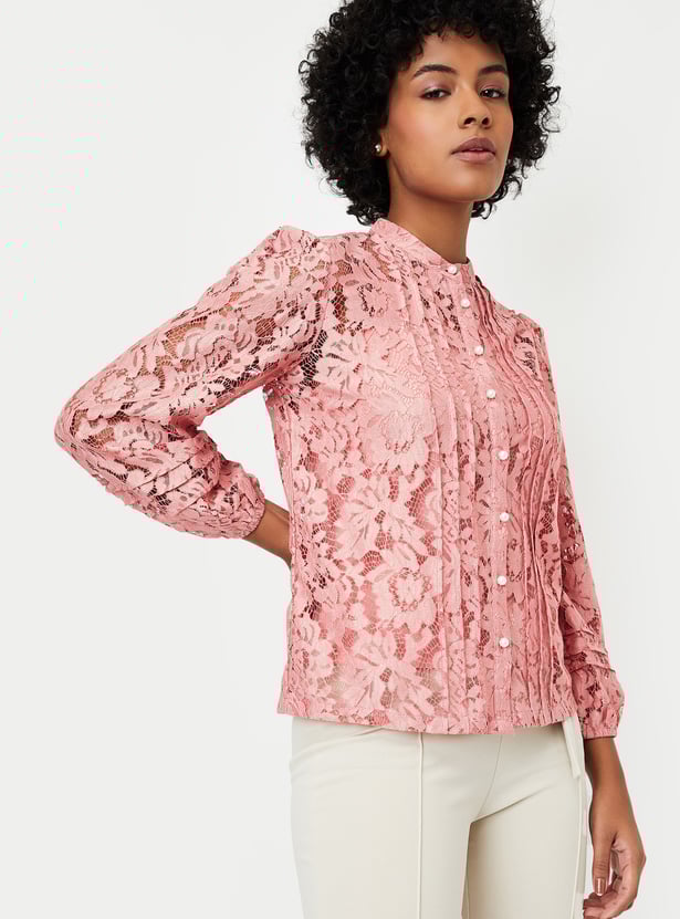 Buy Women Lace Blouse with Camisole Online at just Rs. 999.0