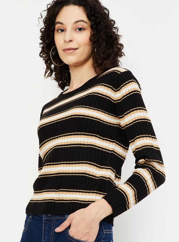 Women Striped Sweater