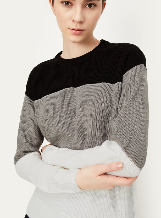 Women Colourblocked Sweater