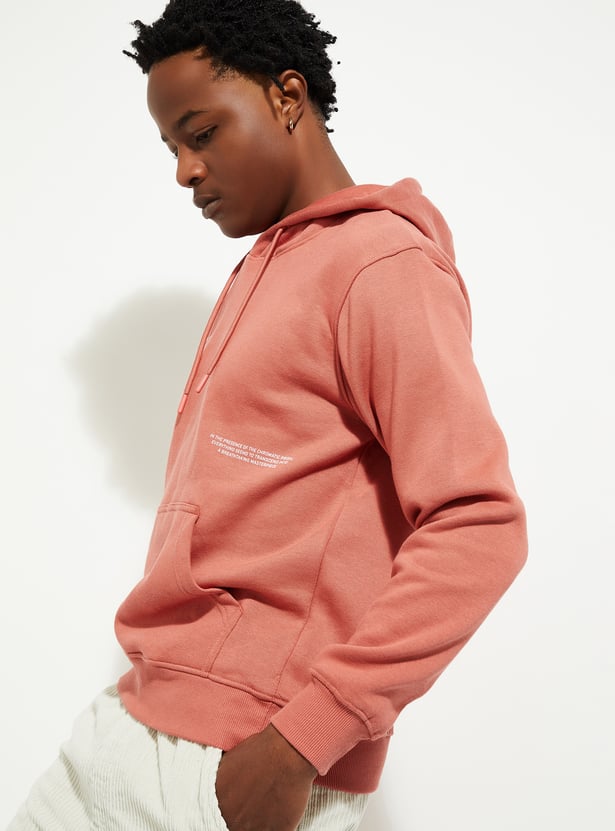 URB_N Men Printed Hooded Sweatshirt