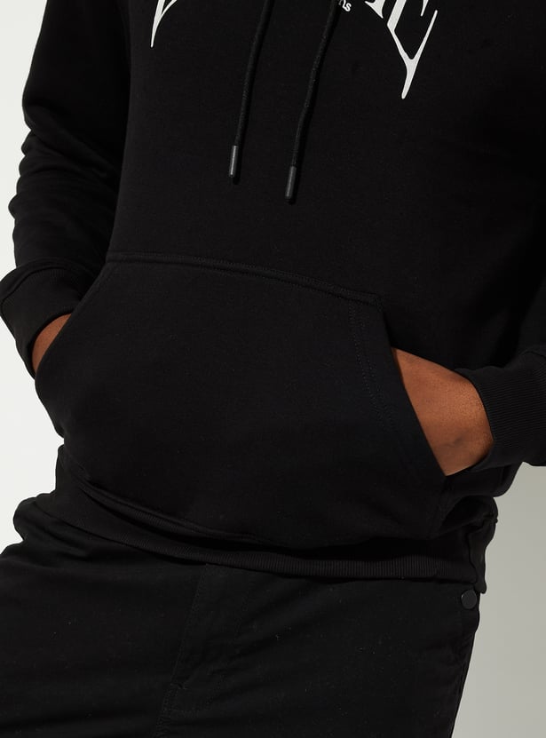 URB_N Men Printed Hooded Sweatshirt