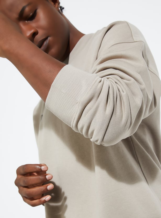 URB_N Men Oversized Back Printed Sweatshirt